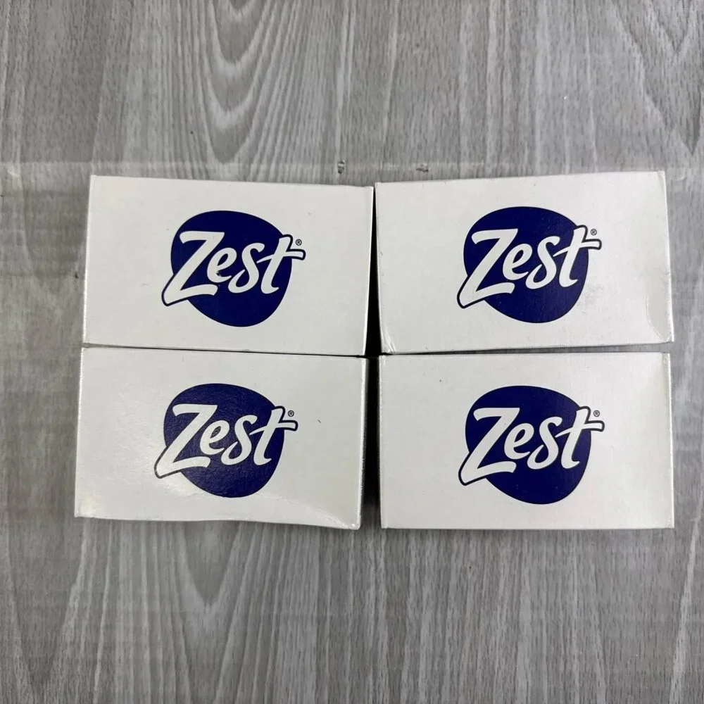 Vintage 1989 Original Zest Bar Soap (4 Bars) Zestfully Clean 4oz New Old Stock